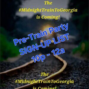 ❤️Sign-up to host the pre-party for the #MidnightTrainToGeorgia!